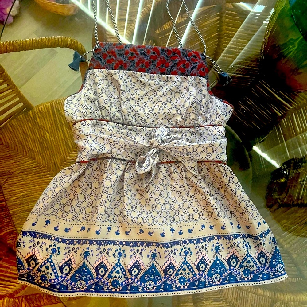 🌹Free People EUC Romantic Bohemian Quilted Different Patterns Colors Sz XS Top!